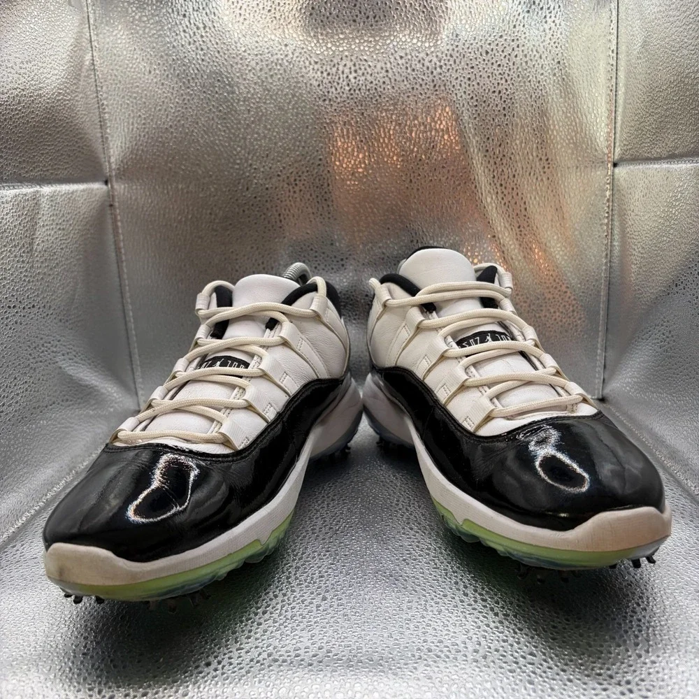 Size 9 Jordan 11 Golf Low Concord White Black Mens Athletic Shoes AQ0963-101